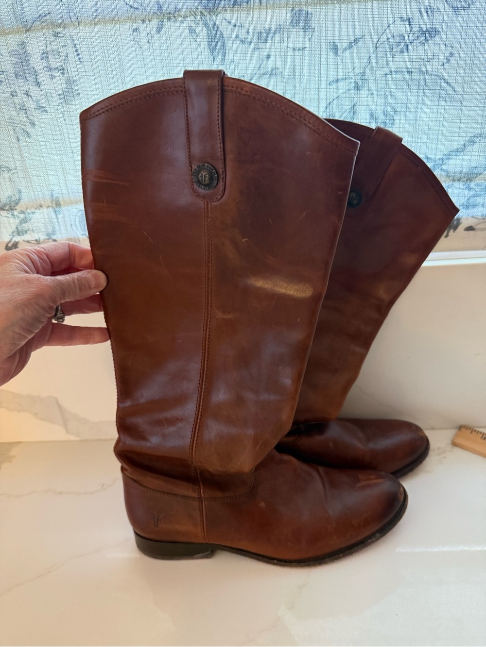 Frye Melissa Button Tall Riding Boots (Style
77167) women’s 8-1/2